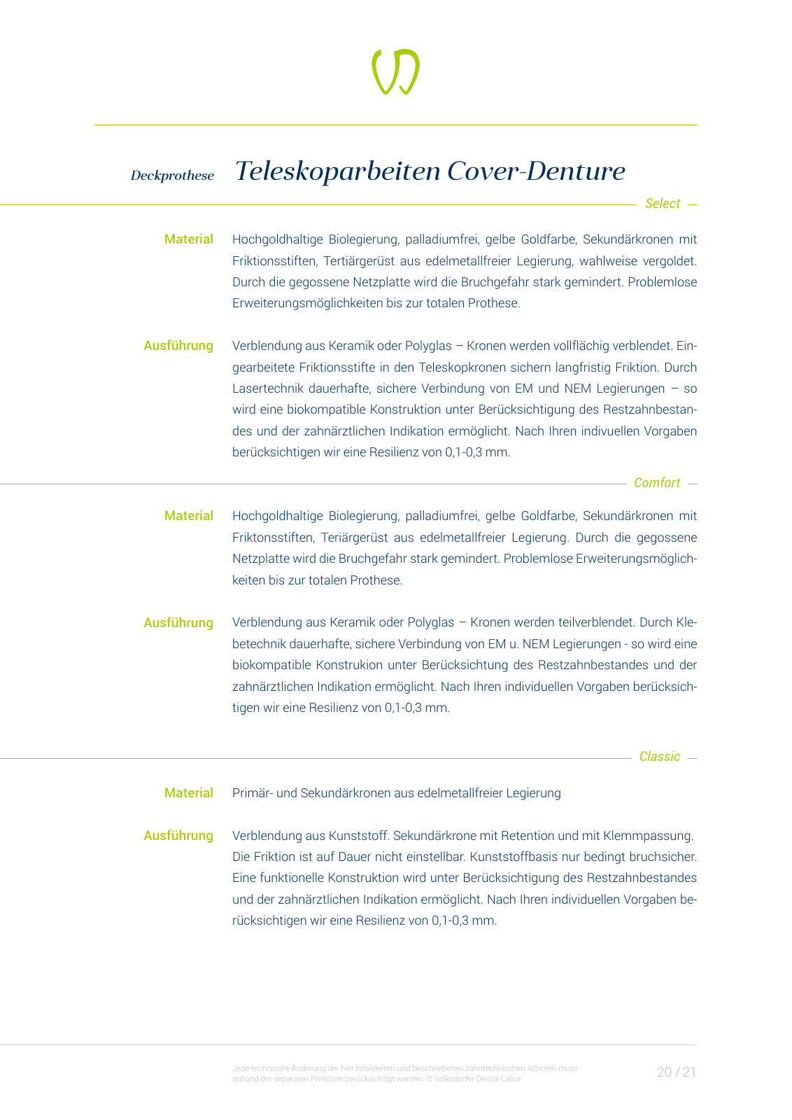 Vorschau Volksdorfer Dental-Labor | Lexikon Seite 21