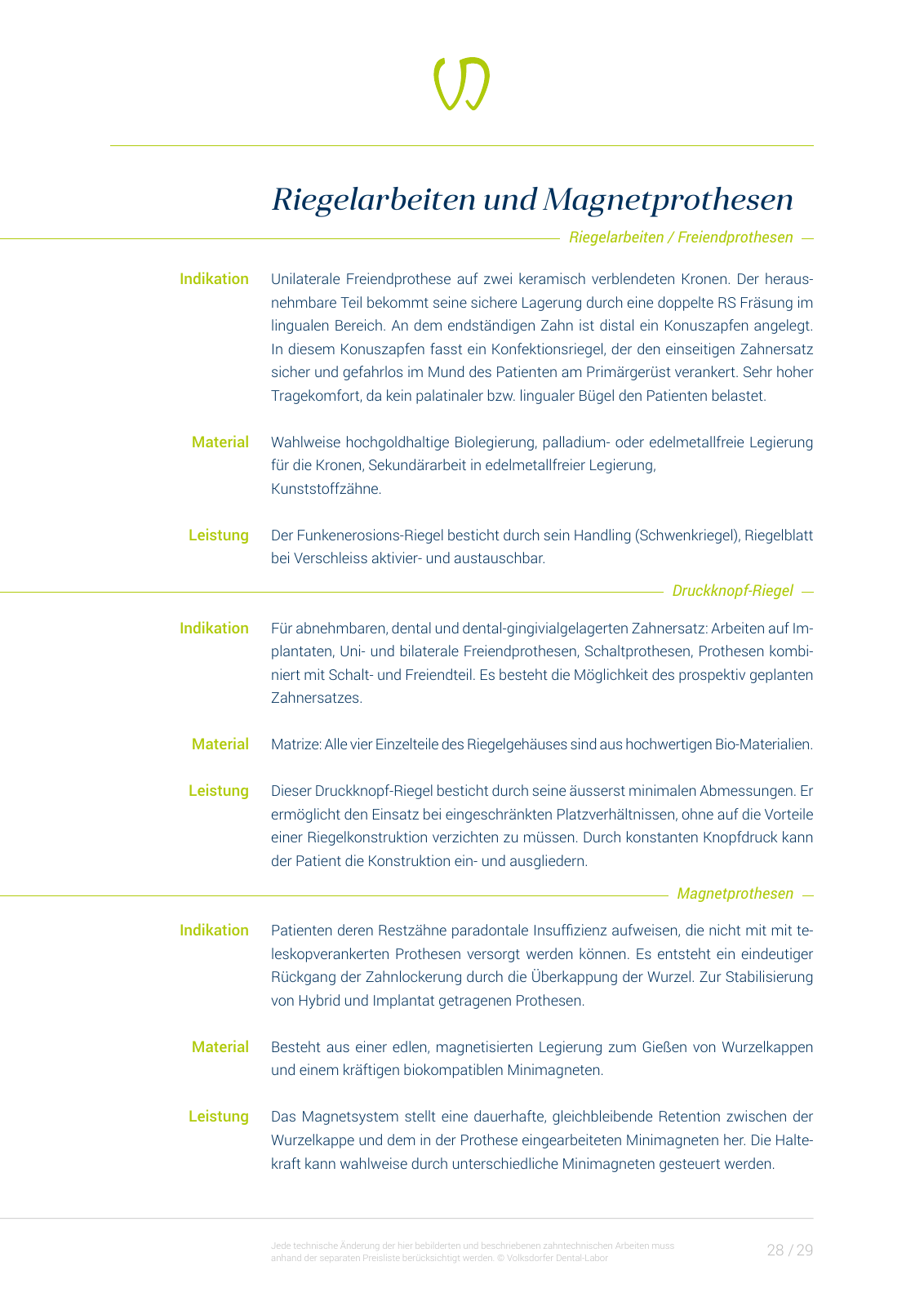 Vorschau Volksdorfer Dental-Labor | Lexikon Seite 29